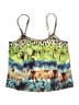 Suit Yourself! Tie-dye Green Swimsuit Top Size 16 - photo 1