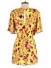 Blue Life 100% Viscose Floral Yellow Romper Size M - photo 2