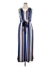 Wrapper Stripes Blue Casual Dress Size XL - photo 1