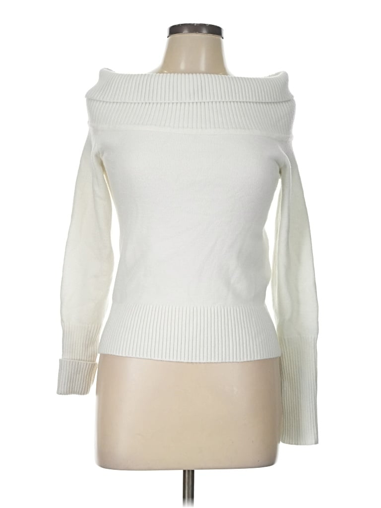Pre-owned Unbranded Turtleneck Sweater In White