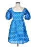Rhode 100% Cotton Argyle Blue Casual Dress Size XS - photo 1