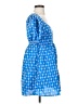 Rhode 100% Cotton Argyle Blue Casual Dress Size XS - photo 4