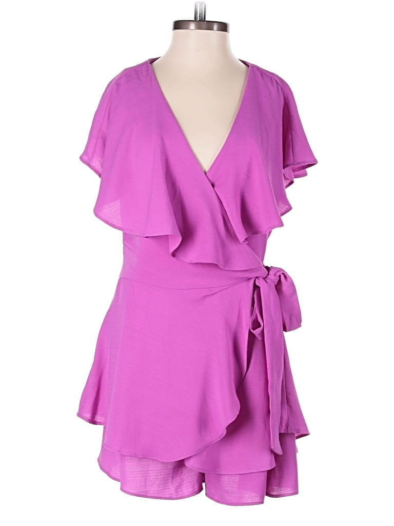 Pre-owned Pink Lily Romper In Purple