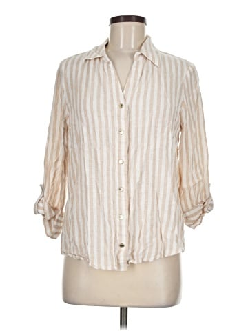 Anne Klein 3/4 Sleeve Button-Down Shirt (view 1)