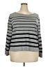 Liz Claiborne Stripes Gray Pullover Sweater Size 2X - photo 1