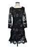 Anna Sui 100% Polyester Paisley Black Cocktail Dress Size 4 - photo 1