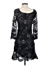 Anna Sui 100% Polyester Paisley Black Cocktail Dress Size 4 - photo 2