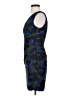 Halston Heritage 100% Polyester Graphic Blue Cocktail Dress Size 2 - photo 5