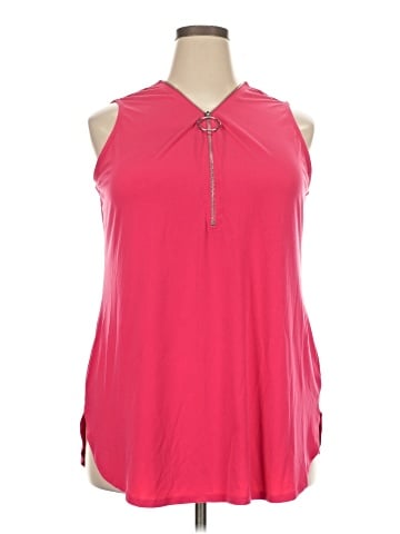 JM Collection Sleeveless Blouse (view 1)
