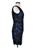 Halston Heritage 100% Polyester Graphic Blue Cocktail Dress Size 2 - photo 4