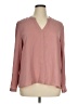 Jennifer Lopez 100% Polyester Pink Long Sleeve Blouse Size XL - photo 1