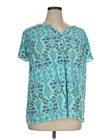 St. John's Bay Short Sleeve Blouse (view 1)