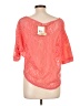 Olsenboye 100% Polyester Orange Short Sleeve Top Size L - photo 2
