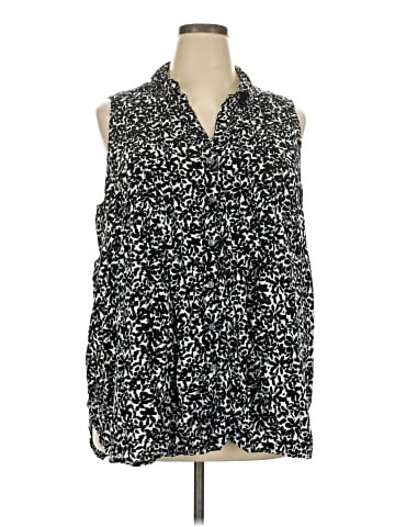 Terra & Sky Sleeveless Button-Down Shirt (view 1)