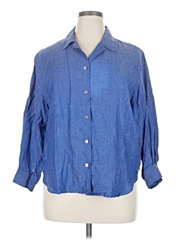 Karen Kane 3/4 Sleeve Button-Down Shirt (view 1)