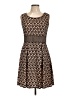 Max Studio Argyle Brown Cocktail Dress Size L - photo 1