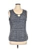 Tahari Blue Sleeveless Blouse Size XL - photo 1