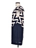 Peppermint 100% Polyester Chevron-herringbone Blue Casual Dress Size S - photo 5