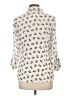 Freebird Animal Print Ivory 3/4 Sleeve Blouse Size L - photo 2