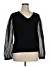 Talbots Black Long Sleeve Blouse Size XL - photo 1