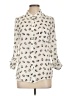 Freebird Animal Print Ivory Long Sleeve Blouse Size L - photo 1