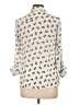 Freebird Animal Print Ivory Long Sleeve Blouse Size L - photo 2