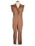 Zara Solid Brown Jumpsuit Size S - photo 1