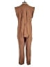 Zara Solid Brown Jumpsuit Size S - photo 2