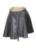 ASOS Metallic Silver Faux Leather Skirt Size 12 - photo 2