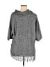 NY Collection 100% Acrylic Tweed Gray Poncho Size XL - photo 2