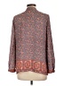 Violet & Claire 100% Polyester Paisley Orange Long Sleeve Blouse Size L - photo 2