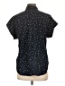 Caslon Polka Dots Black Short Sleeve Blouse Size M - photo 2