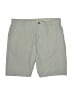IZOD 100% Polyester Solid Gray Khaki Shorts Size 36 waist - photo 1