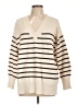 Ann Taylor LOFT Outlet Stripes Ivory Pullover Sweater Size L - photo 1