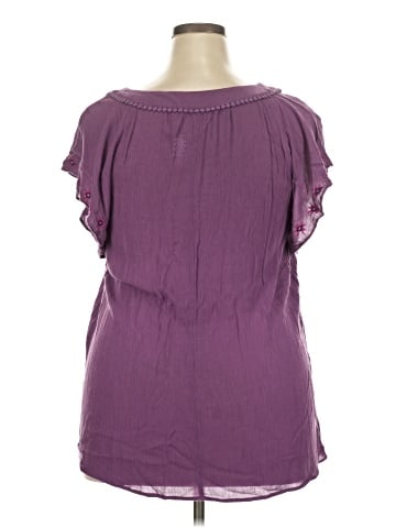 St. John's Bay Short Sleeve Blouse (view 2)