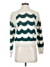 MNG Chevron-herringbone Teal Pullover Sweater Size XS - photo 1