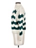 MNG Chevron-herringbone Teal Pullover Sweater Size XS - photo 5