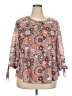 Ruby Rd. Orange 3/4 Sleeve T-Shirt Size 2X - photo 1