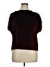 Amaryllis Burgundy Short Sleeve Top Size XL - photo 1