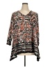 Ruby Rd. Brown 3/4 Sleeve T-Shirt Size 2X - photo 1