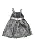 Emily West 100% Polyester Silver Dress Size 4 - photo 1