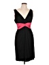 Kay Unger Color Block Black Cocktail Dress Size 12 - photo 1