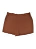 Nine West 100% Polyester Solid Brown Shorts Size XL - photo 1