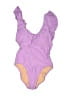 J.Crew Color Block Purple One Piece Swimsuit Size 10 - photo 1