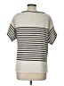 Max Studio Stripes Ivory Short Sleeve T-Shirt Size L (estimated) - photo 2
