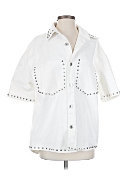 Missguided 3/4 Sleeve Button Down Shirt