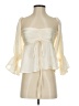 Shein 100% Polyester Ivory 3/4 Sleeve Blouse Size 4 - photo 1