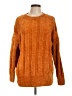 Zenana Premium 100% Polyester Orange Pullover Sweater Size L - photo 1