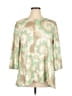Ruby Rd. Tie-dye Green 3/4 Sleeve Blouse Size XL - photo 1