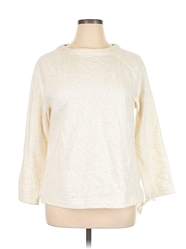 Click to view more detailed imagery on our partner's website Pre-owned Talbots Sweatshirt In Ivory